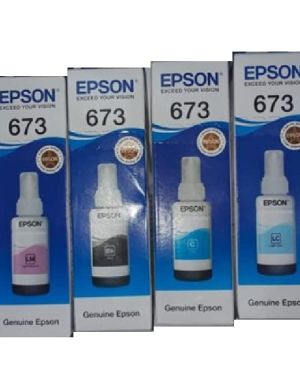 Epson 673 Ink Bottle B/C/Y/M/LC/LM (Set of 6)