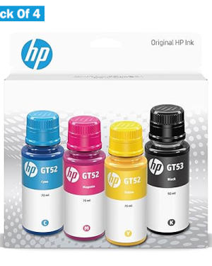 HP GT52 CMY/GT53 Black Ink Bottle Pack Of 4