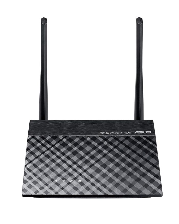 ASUS Asus RT-N12+ 3-in-1 Router / AP / Range Extender 300 Mbps Wireless Router (Black, Single Band)