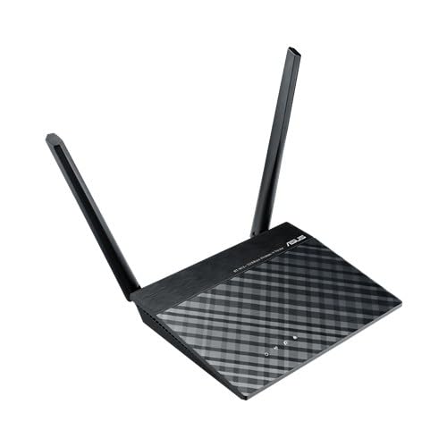 ASUS Asus RT-N12+ 3-in-1 Router / AP / Range Extender 300 Mbps Wireless Router (Black, Single Band)