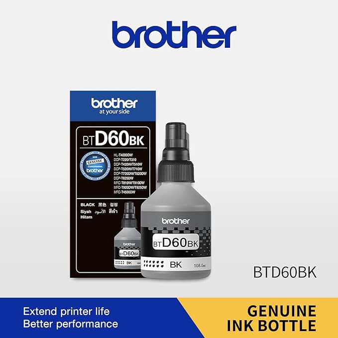 Brother BT-D60BK Ink Bottle (Black)