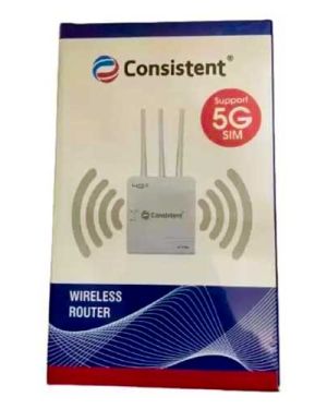 Consistent 5G Sim Router 300 Mbps Router (White, Dual Band)