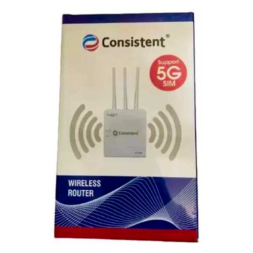 Consistent 5G Sim Router 300 Mbps Router (White, Dual Band)