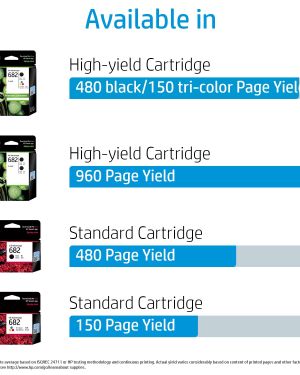 HP 682 Color/Black Ink Cartridge Combo 2in1-Pack