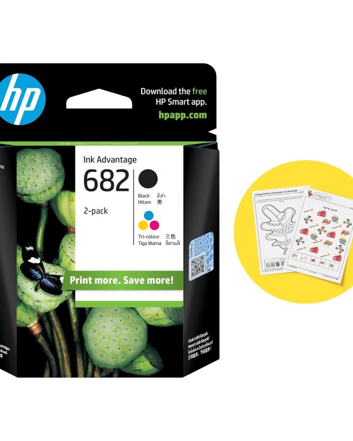 HP 682 Color/Black Ink Cartridge Combo 2in1-Pack