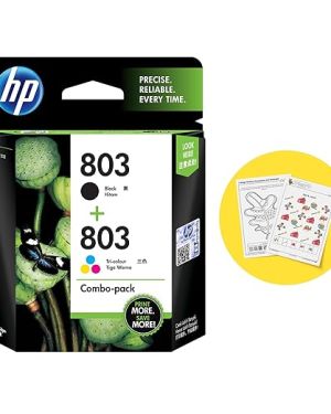 HP 803 2-Pack Economy Black/Tri-Color Original Ink Cartridges