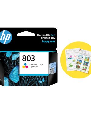 HP 803 Tri-Color Original Ink Cartridge