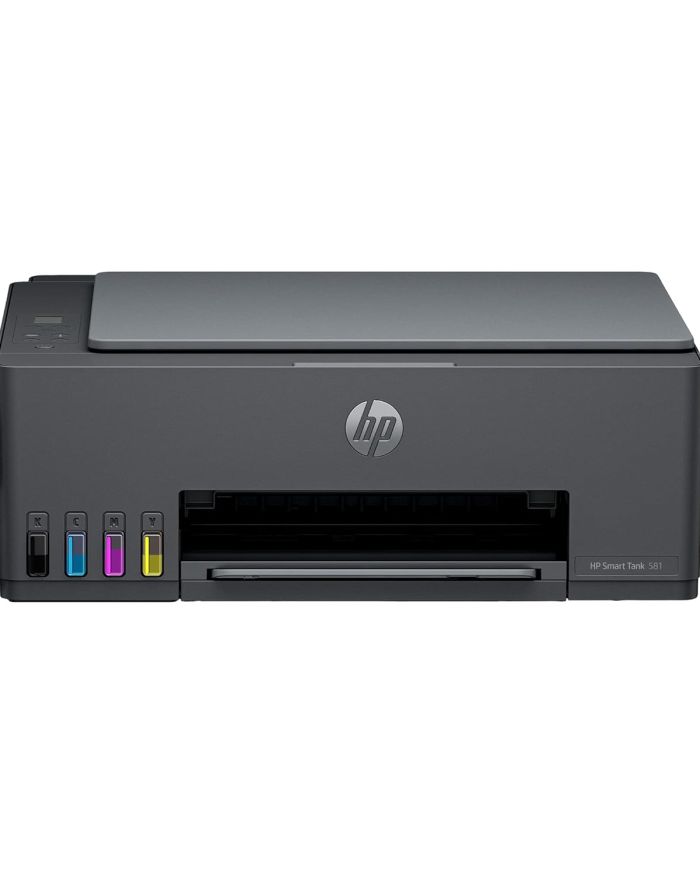 HP Smart Tank 581 All-in-one WiFi Colour Printer with 2 Extra Black Ink Bottles(Upto 18000 Black and 6000 Colour Prints)and 1 Year Extended Warranty with PHA Coverage.Print,Scan &Copy for Office/Home