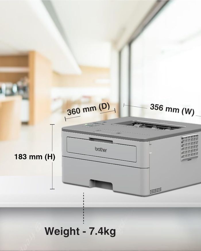 Brother HL-B2080DW Mono Laser Printer with Auto Duplex & Wi-Fi Printing (Toner Box Technology)