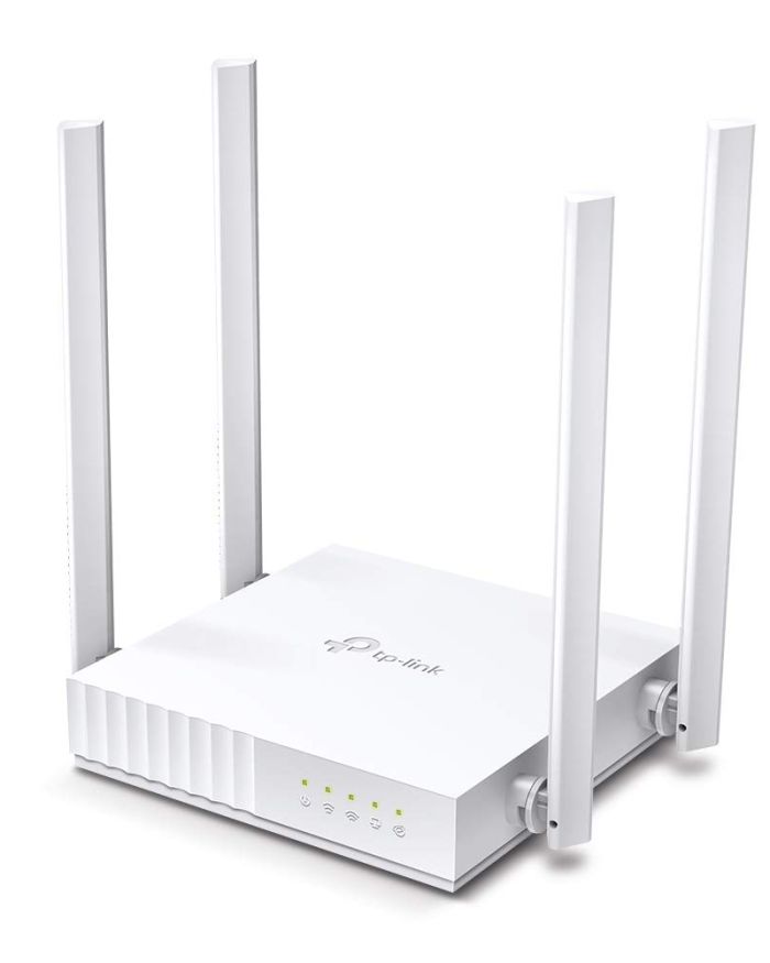 TP-Link Archer C24 AC750 Mbps Dual-Band, WiFi Wireless Router | Multi Mode | 4 Antennas | Ipv6 Supported | Parental Controls | Guest Network | Smooth HD Streaming, White